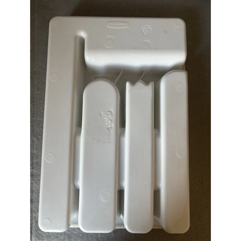 Vintage Rubbermaid Silverware Organizer Tray 2919 Flatware Cutlery Retro Kitchen